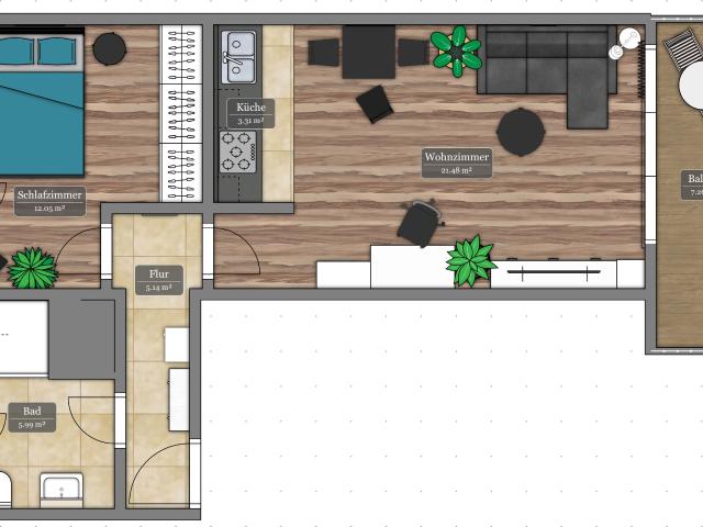 Spacious & charming flat in Gilching