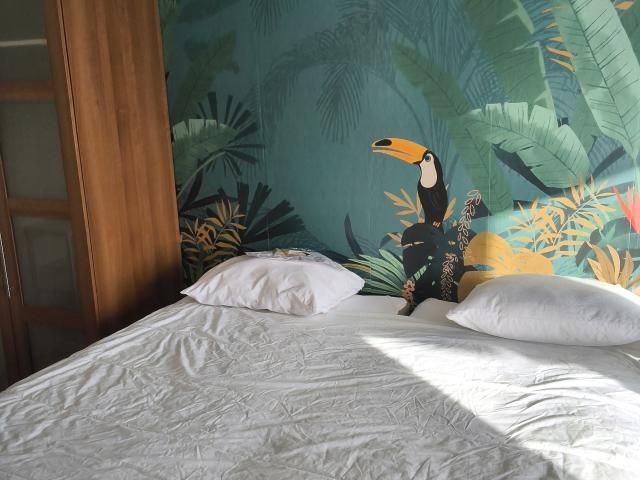 Spacious double bedroom with Balcony