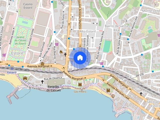 Spacious Double Bedroom With Private Bathroom And Balcony In A Student Residence In Estoril Lisboa