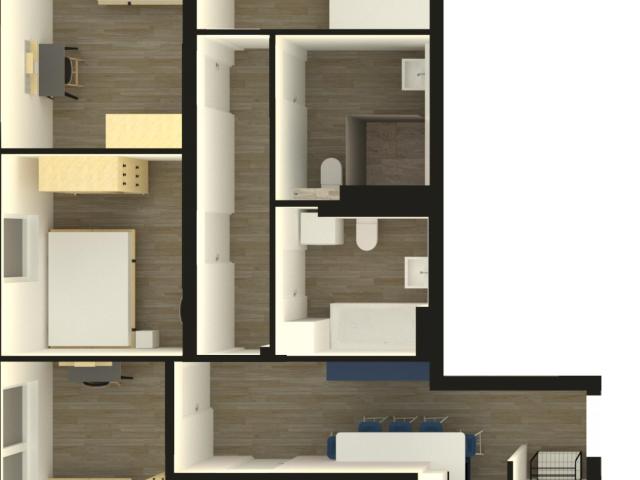 Spacious double bedroom in a 5 bedroom flat