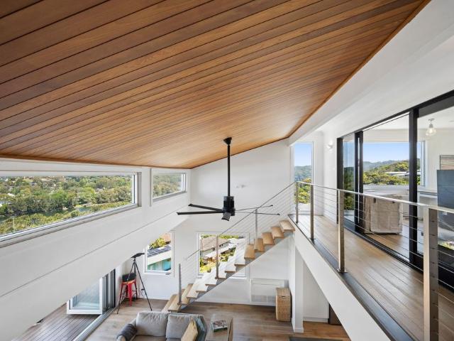 Spacious family home with panoramic ocean and lake views
