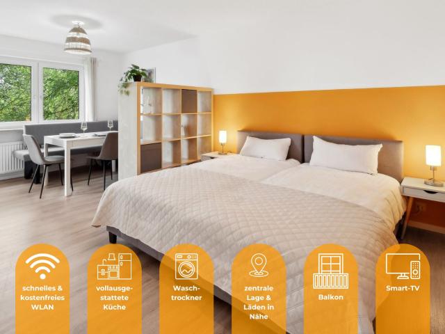Spacious good mood apartment in Welzheim with balcony