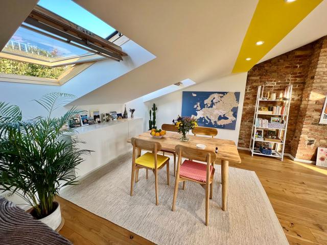 Spacious, Light Filled Top Floor Apartment with South Terrace & TV Tower View near Prenzlauer Berg, Berlin Amsterdam Apartments for Rent