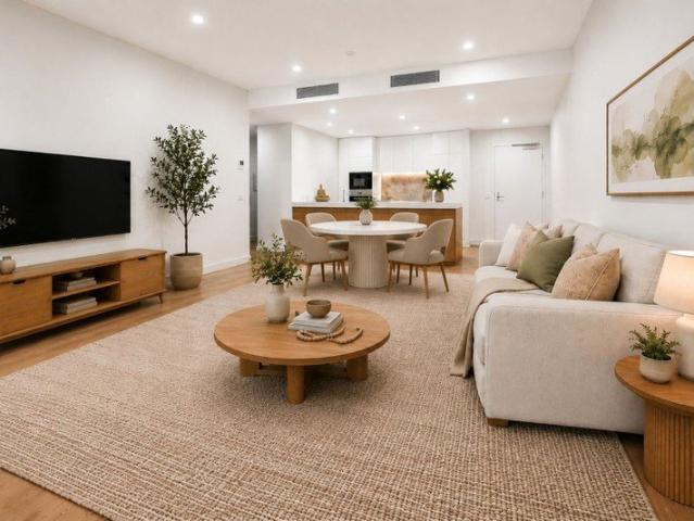 Spacious one bedroom apartment with stunning garden views overlooking the Yarra River Parklands
