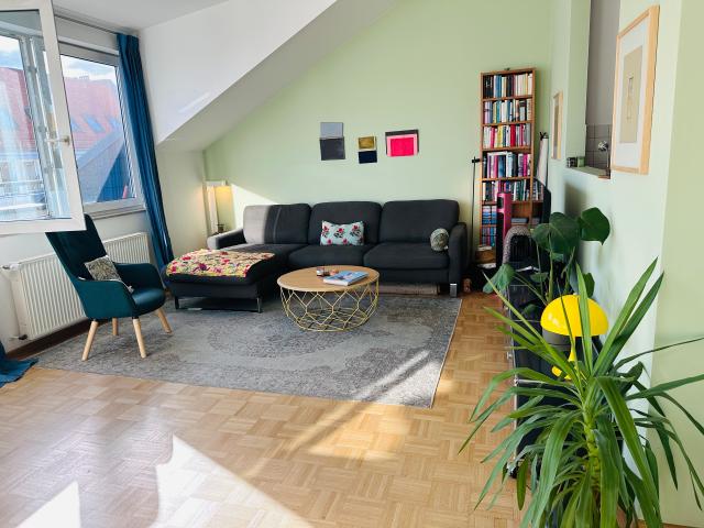 Spacious, perfect bright 2 Rooms 90 m² Penthouse in Prenzlauer Berg with 2 Balconies at Mitte