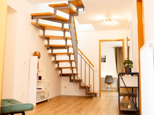 Spacious, sunlit penthouse maisonette with large rooftop garden, Frankfurt Amsterdam Apartments for Rent