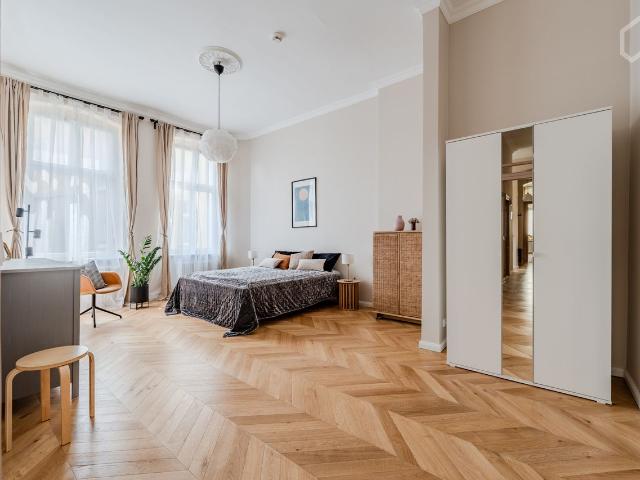 Spacious, sunny apartment in Tiergarten with inner courtyard use near Potsdamer Platz, Berlin Amsterdam Apartments for Rent