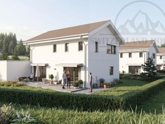 Spacieuse villa individuelle de 5.5 pcs avec grand jardin à Lovens proche nature
