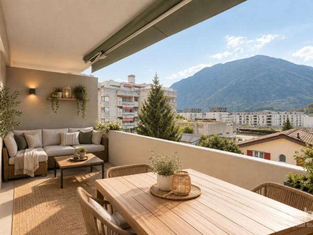 Spacieux 4,5 pièces au c?ur de Sierre avec trois balcons
