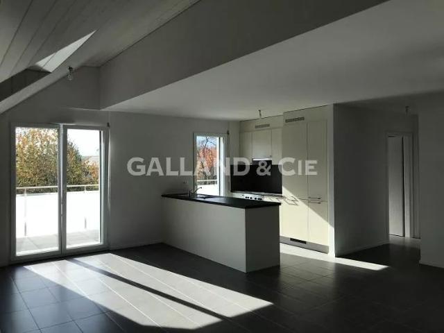 Spacieux 4,5 pièces sous les toits, charme et tranquillité