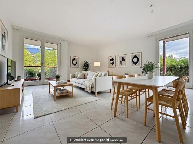 Spacieux 3.5 pièces avec jardin privatif à Sion Comptoir Immobilier