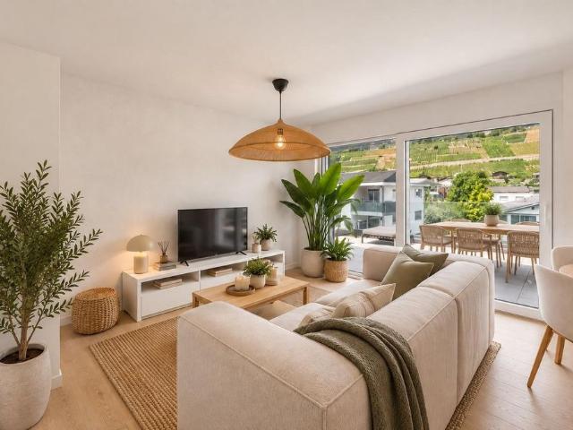 Spacieux appartement 2,5 pièces en attique à Champlan