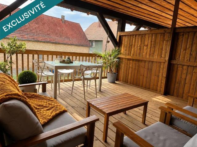 Spacieux et chaleureux duplex, terrasse immense