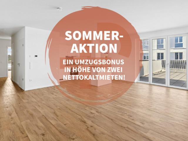 Sparen Sie die ersten 2 Kaltmieten Ihre geräumige 4 Zimmer Wohnung mit Dachterrasse!
