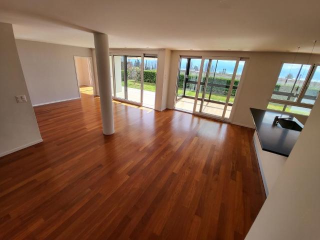 SPLENDID APARTMENT ON THE GROUND FLOOR WITH LAKE AND MOUNTAIN VIEW IN LUTRY