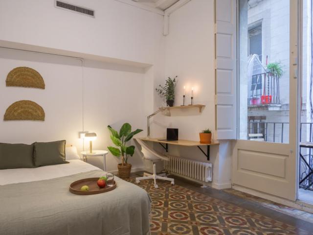 Splendid double bedroom with balcony next to the amazing Parc de la Ciutadella