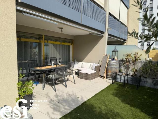 Splendide appartement minergie de 4.5 pces avec terrasse jardin à Collombey