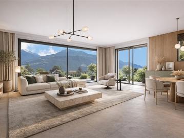 SPLENDIDE KONZEMPORÄRE VILLA 5,5 ZIMMER IN PLAN CONTHEY