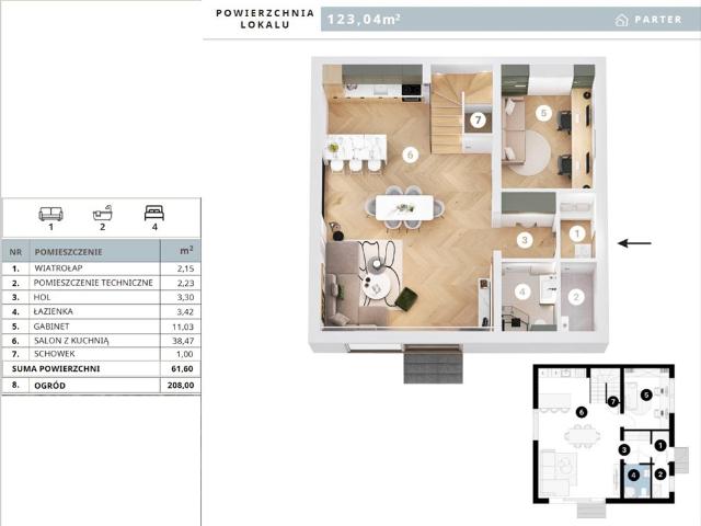 Dom 123 m² z dużą działką 208 m² w Wawrze zapraszam
