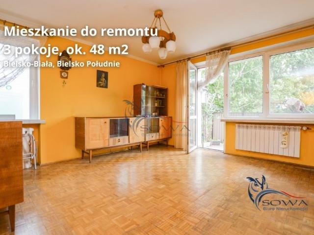Sprzedam funkcjonalne 3 pokojowe mieszkanie 48 m² w Bielsku Bała