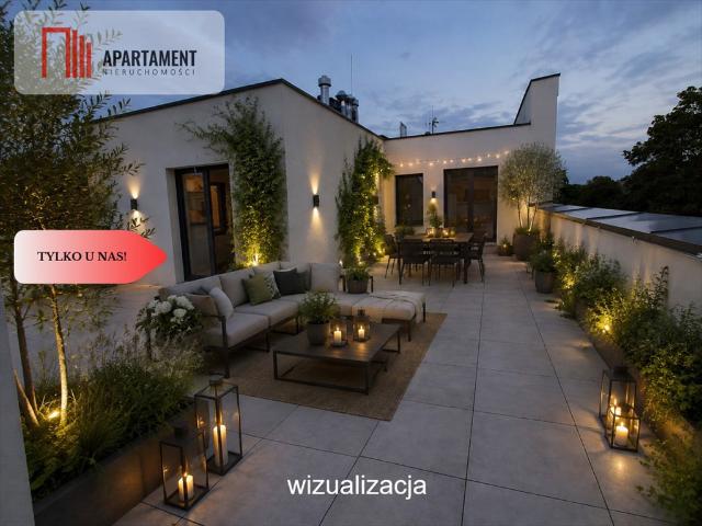 Sprzedam komfortowe 48 m² mieszkanie z 62 m² tarasem w centrum Wołowa