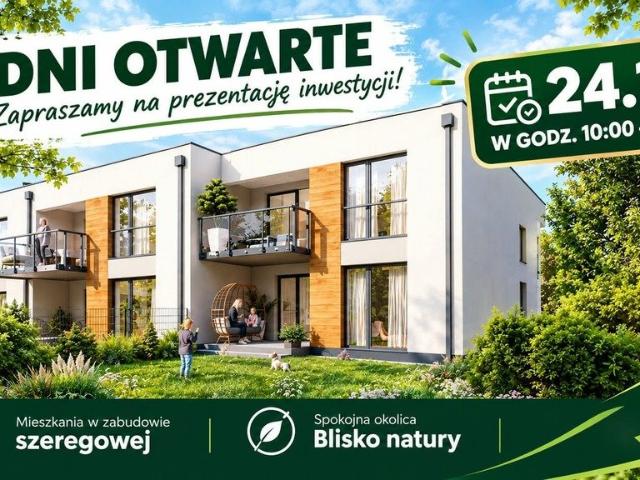 Sprzedam nowe 3 pokojowe mieszkanie 63 m² z tarasem i ogrodem