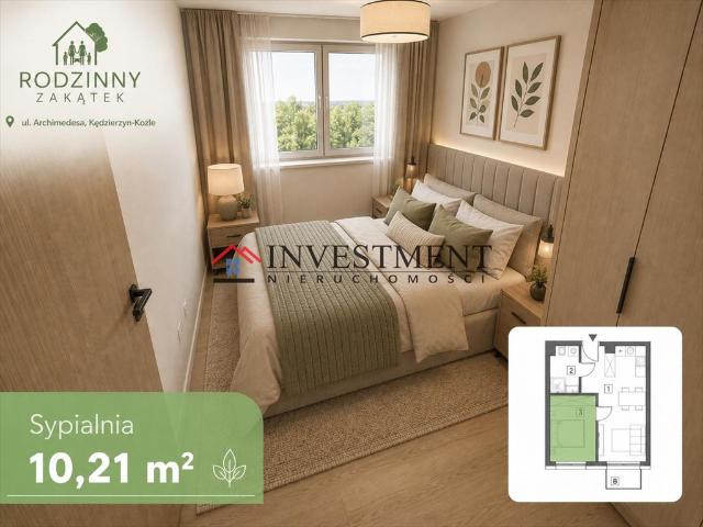 Sprzedam nowoczesne 35,95 m² mieszkanie z aneksem i balkonem