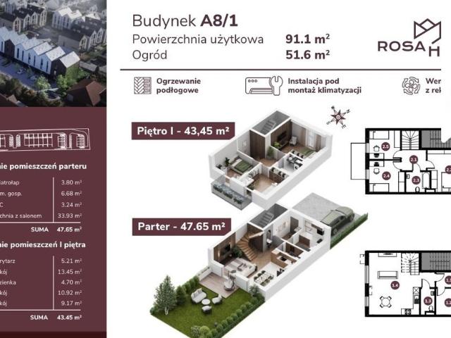 Sprzedam przestronne 91 m² dwupoziomowe mieszkanie z ogródkiem w Wieliczce