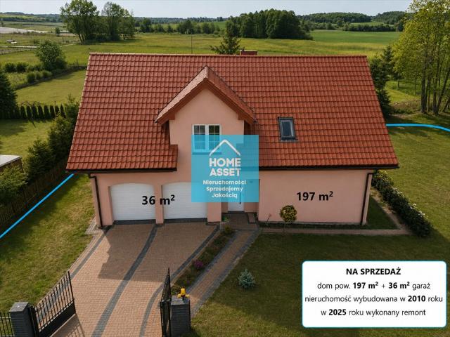 Sprzedam przestronny dom 197 m² z pompą ciepła i fotowoltaiką