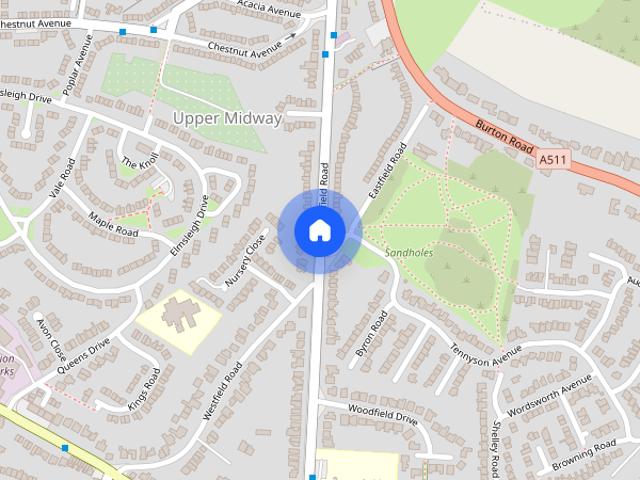 Springfield Road, Midway, Swadlincote, Derbyshire, DE11