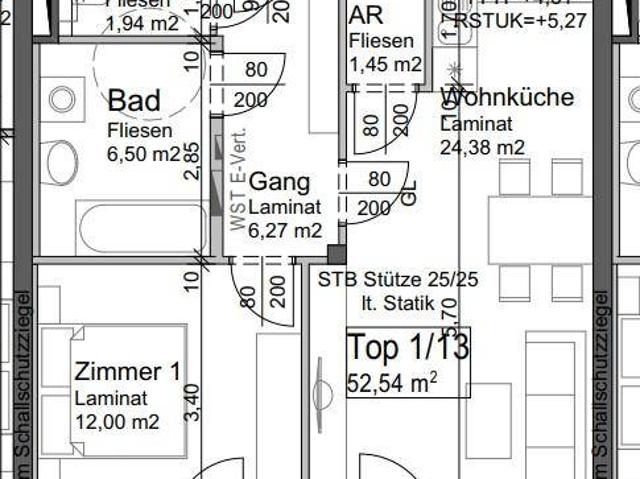 St. Valentin | Geförderte Miete mit Kaufoption | Top 22/13 | 1.OG mit Balkon