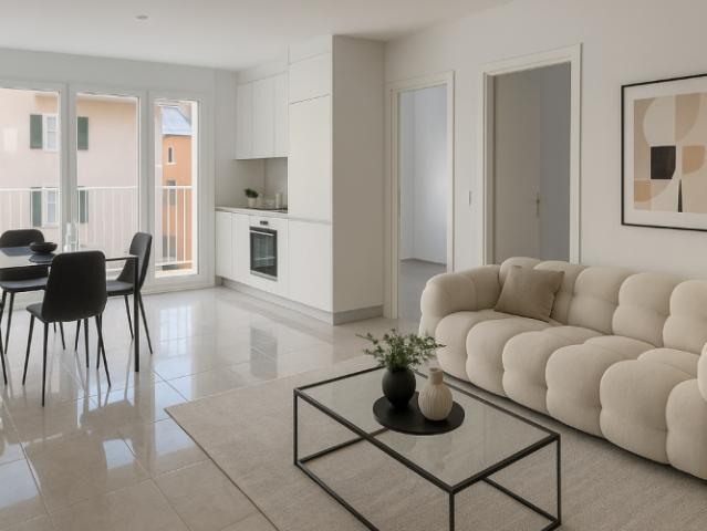 St Imier, appartement de 4.5 pièces au 1er étage avec balcon