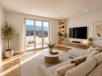St Imier, eine hervorragende 3,5 Zimmer Wohnung im 2. Stock mit Balkon