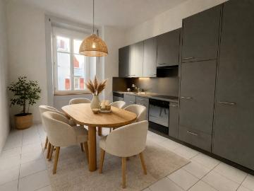 St Imier, schöne 3 Zimmer Wohnung mit Einbauküche