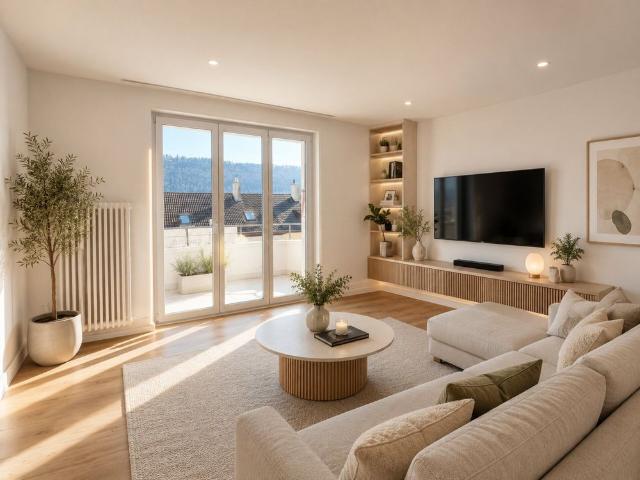 St Imier, superb 3.5 room apartment on the 2nd floor with balcony