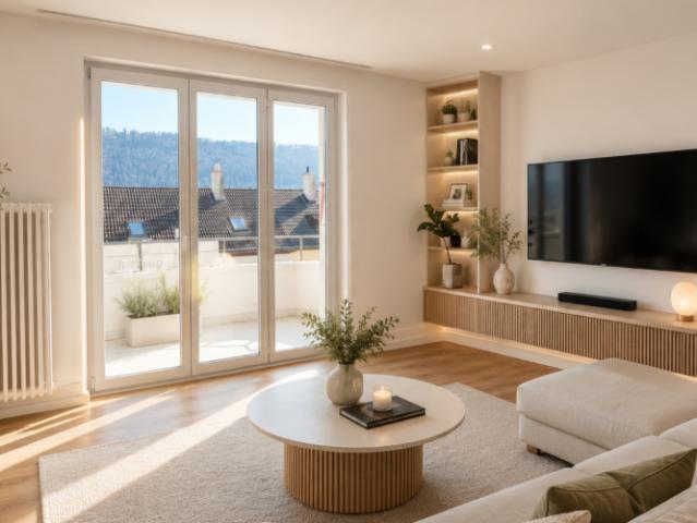 St Imier, superbe appartement de 3.5 pièces au 2ème avec balcon