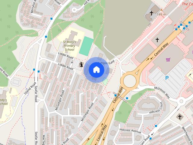 St Mungo's Road, Town Centre, Cumbernauld, North Lanarkshire
