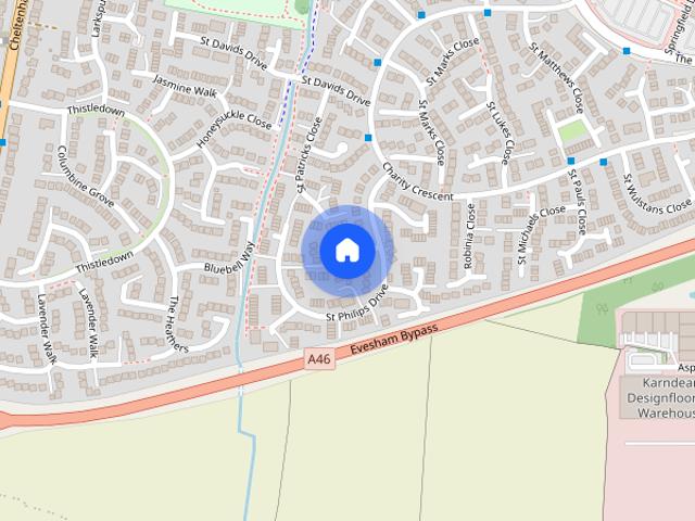 St Philips Drive, Evesham