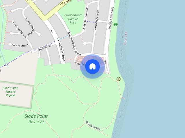 Stones throw to Lamberts Beach!