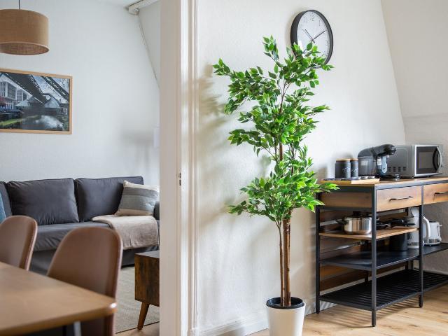 stayVision Wuppertal modern and completely new furnished 50m2 1 bedroom, 1 living room, kitchen with dining table WLAN included, Wuppertal Amsterdam Apartments for Rent