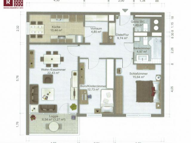 Premium Wohnen im PRÄDIUM: 3 Zi. Luxuswohnung mit Balkon, Concierge & Top Lage