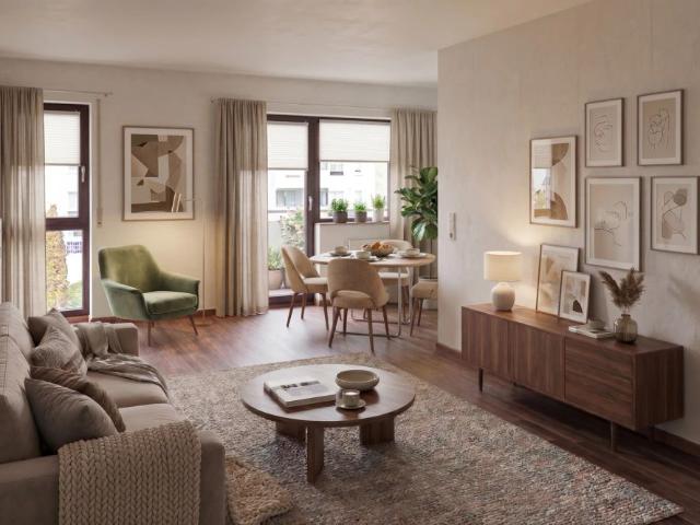 Stadtnahe 3 Zimmer Wohnung mit Balkon und zwei TG Stellplätzen
