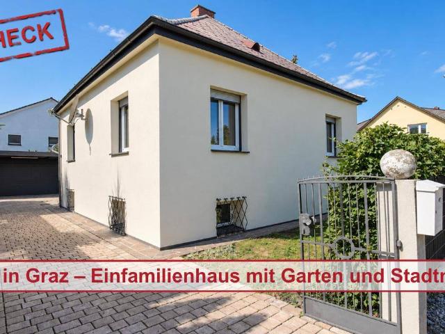 Stadtnahe Wohnlage Modernisiertes Einfamilienhaus mit großzügigem Garten in Graz!