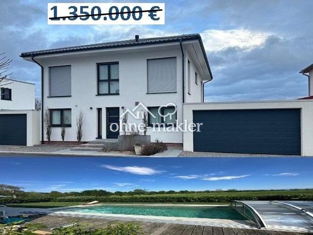 Stadtvilla mit Pool und Alpensicht, in einer ruhigen, attraktiven und Traumhaften Lage von Markdorf