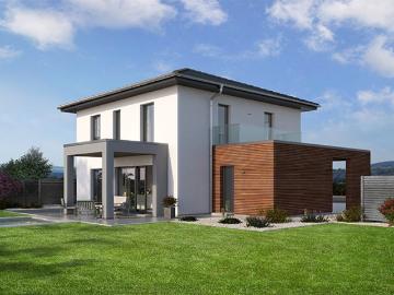 Stadtvilla im Grünen modern, durchdacht und energieeffizient von STREIF