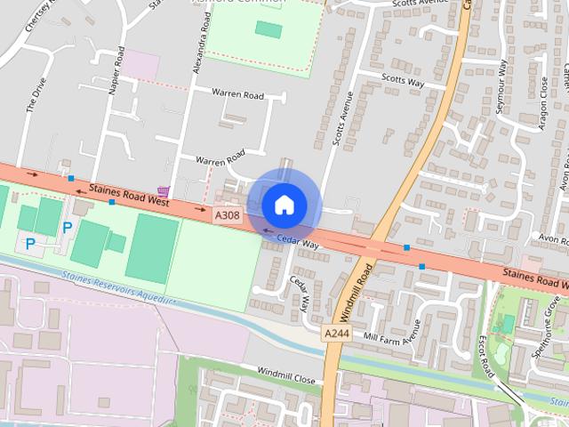 Staines Road West, Sunbury on Thames, Surrey, TW16