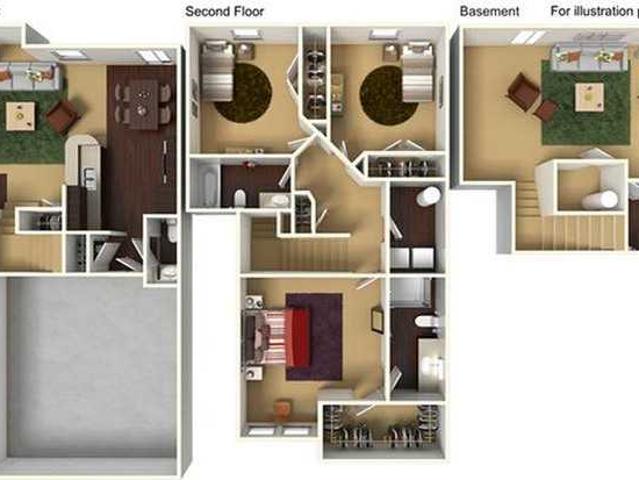 Staley Crossing 3 Bedroom Apartment for Rent at 9535 N Main St, Kansas City, MO 64155 Meadowbrook Heights