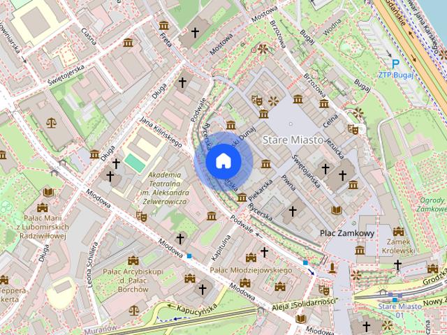 Stare Miasto, widok na malownicze wewnętrzne patio