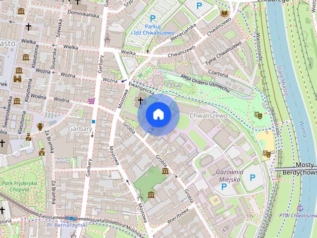 Stare Miasto ul. Łazienne dla singla singielki