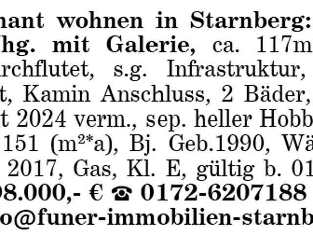 Starnberg: 3 Zi. DG Whg
